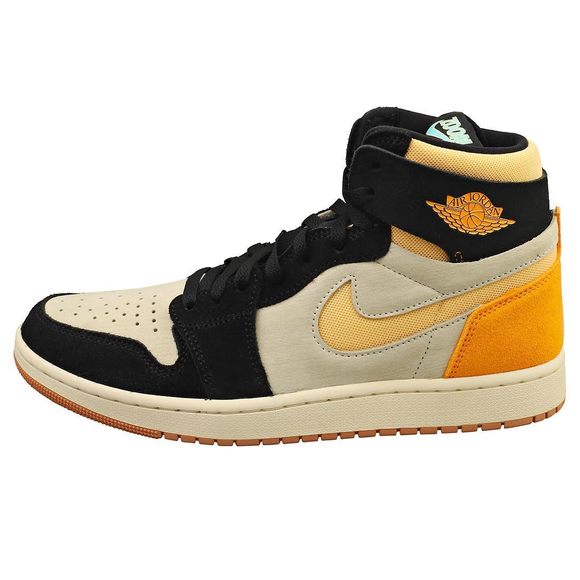 JORDAN MEN'S AIR 1 ZOOM CMFT 2 MUSLIN/CELESTIAL GOLD BLACK (DV1307 100) - 1